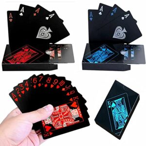 Card Pack Magic Box-packed Waterproof PVC Plastic Playing Card Pack Set With Plastic Box