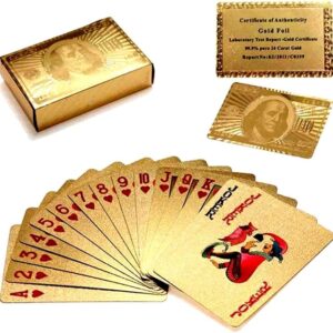 24K Poker Gold Playing Card